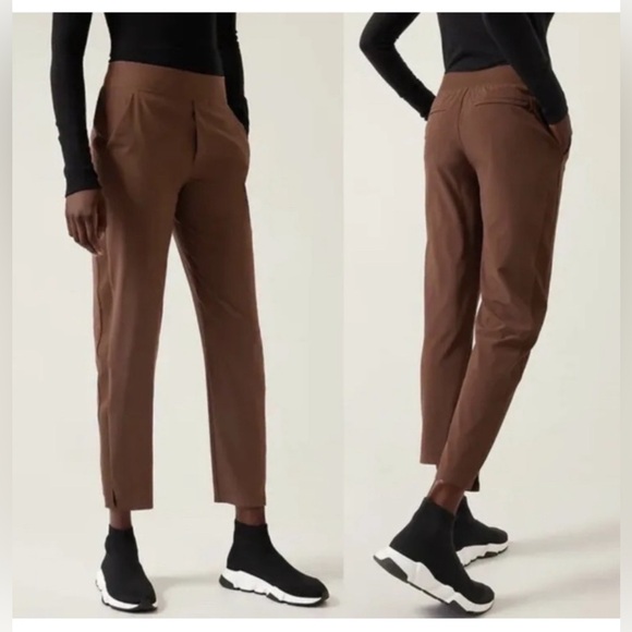 Athleta Brooklyn Ankle Pant size 4, brown - Picture 1 of 7